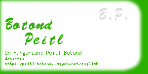 botond peitl business card